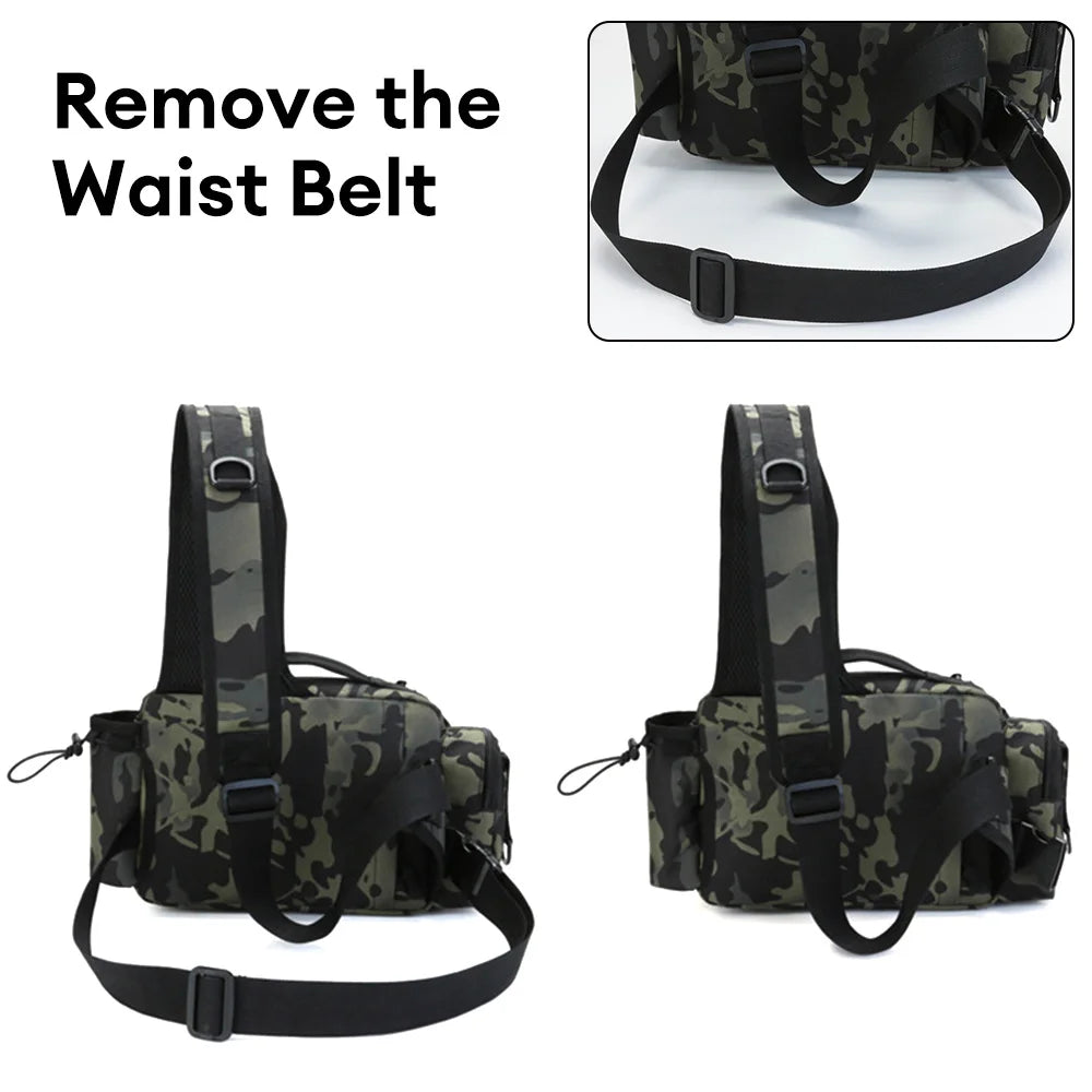 Buy HETTO Fishing Sling Bags Fly Fishing Waist Bag Fishing Lure Bag  Waterproof 1000D Nylon Small Chest Pack Shoulder Bag for Outdoor Fishing  Tackle Bag Online at desertcartINDIA